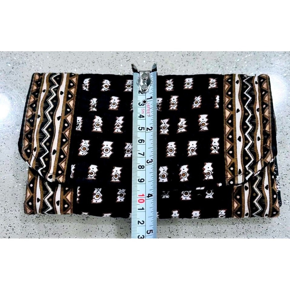 VTG. ~ Vera Bradley ~ Tri-Fold Wallet in the retired Tribel Zebra Print ~ Clean - Picture 3 of 10
